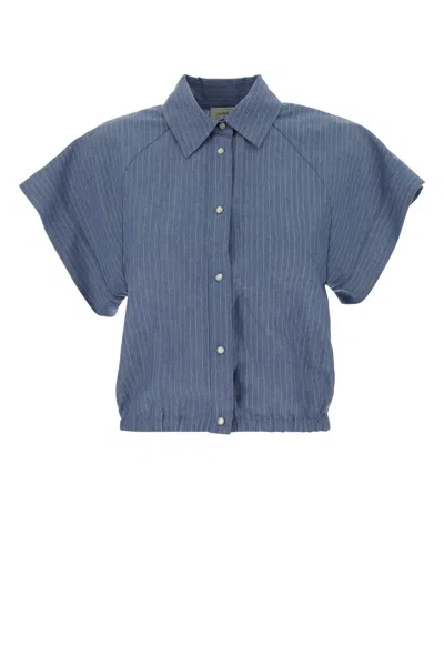 Jacob Cohen Camicia Maniche Corte Raglan In Animal Print