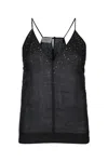 Jacob Cohen Studded Thin Strap Camisole In Black