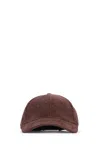 Jacob Cohen Baseball Cap Corduroy Texture Curved Brim In Brown