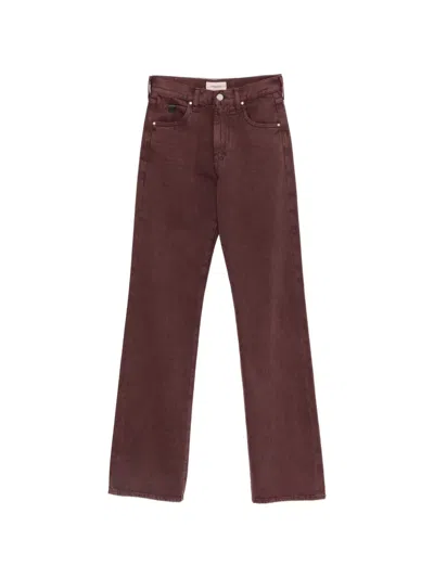 Jacob Cohen Cara Logo-patch Jeans In Purple