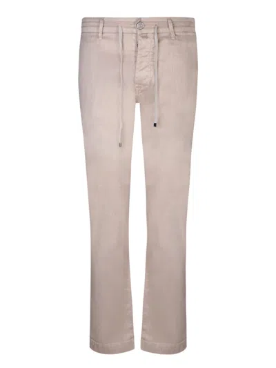 Jacob Cohen Carrot Pharrel Beige Trousers In Neutrals