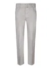 Jacob Cohen Carrot Scott Chambray Green Trousers In Green