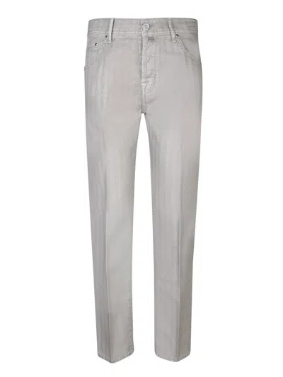 Jacob Cohen Carrot Scott Chambray Green Trousers