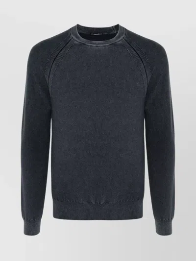 JACOB COHEN CASHMERE CREWNECK SWEATER WITH RIBBED CUFFS