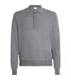 Jacob Cohen Cashmere-silk Polo Sweater In Gray