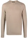 Jacob Cohen Men Cashmere Crewneck Sweater In Beige