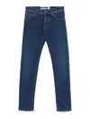 Jacob Cohen Blue Logo Print Jeans