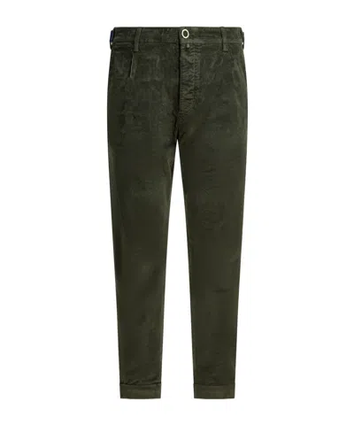 Jacob Cohen Casual Pants With Belt Loops In Green