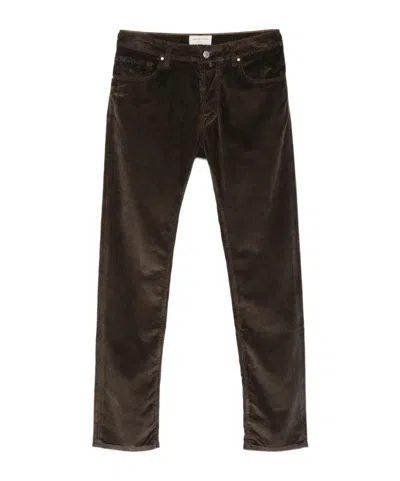 Jacob Cohen Casual Trousers With Belt Loops In Multi