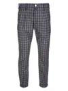 Jacob Cohen Checked Trousers In Gray