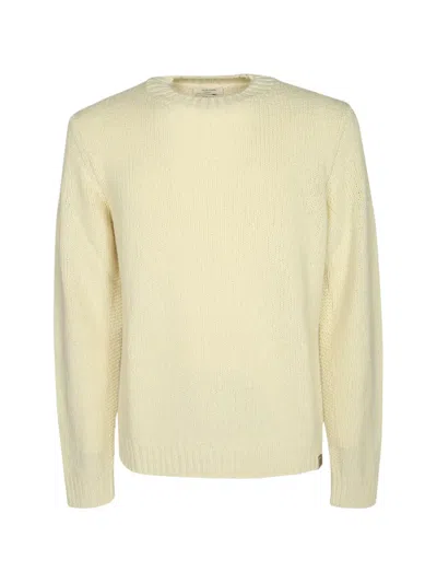 Jacob Cohen Chunky-knit Crew-neck Sweater In White