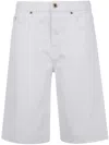 Jacob Cohen Cindy Bermuda Trousers Wide Leg Loose Waist Denim