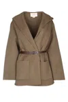 Jacob Cohen Coats In Brown