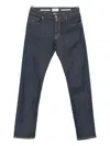 Jacob Cohen Contrast-stitch Jeans In Blue