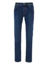 Jacob Cohen Contrast-stitching Jeans In Blue