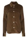 Jacob Cohen Corduroy Buttoned Shirt In Brown