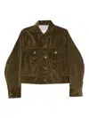 Jacob Cohen Corduroy Cropped Jacket In Multi