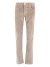 Jacob Cohen Corduroy Five-pockets Trousers In Pink