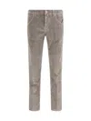 Jacob Cohen Five-pocket Corduroy Trousers In Multi