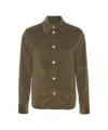 Jacob Cohen Corduroy Shirt Jacket With Classic Collar And Button Closure In Brown