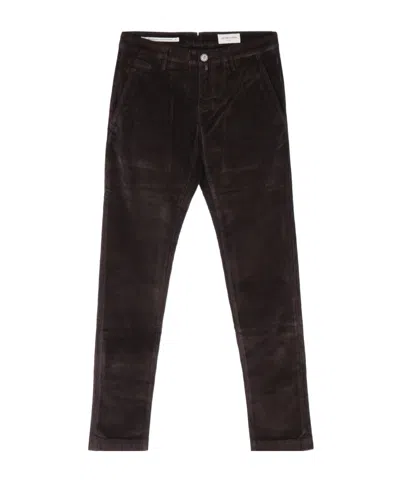 Jacob Cohen Slim Fit Denim Trousers Five Pocket Design In Neutral