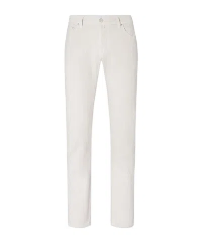 Jacob Cohen Corduroy Straight-leg Jeans In White