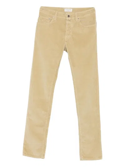 Jacob Cohen Straight-leg-hose Aus Cord In Neutral