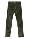 Jacob Cohen Straight-leg-hose Aus Cord In Green