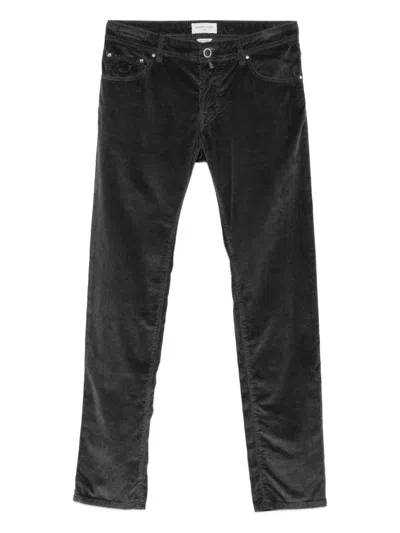 Jacob Cohen Corduroy Trousers In Black