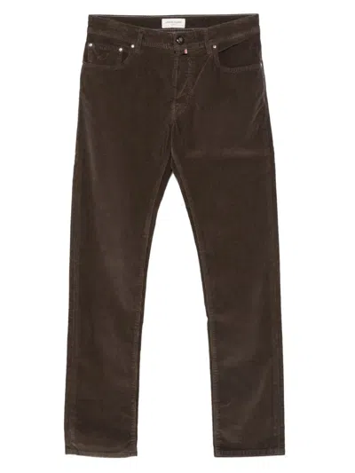 Jacob Cohen Corduroy Trousers In Brown