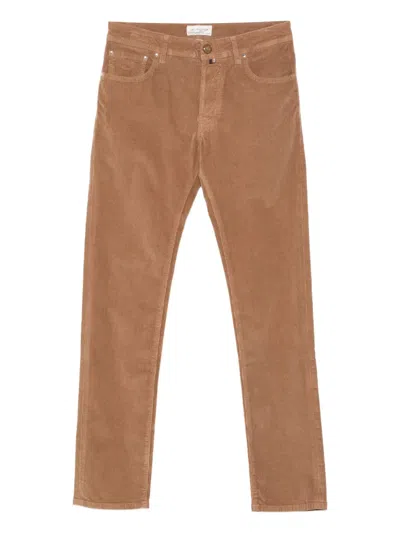 Jacob Cohen Corduroy Trousers In Brown
