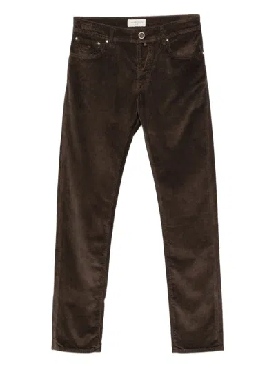 Jacob Cohen 5 Pockets Slim Fit Pants In Animal Print