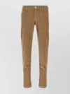 Jacob Cohen Corduroy Trousers With Pockets And Loops In Brown