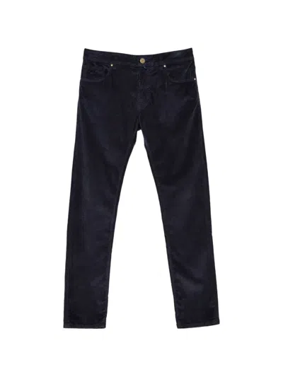Jacob Cohen Corduroy-textured Trousers In Blue