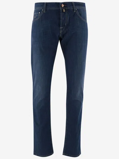 Jacob Cohen Stretch Cotton Denim Jeans Jeans In Blue