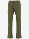 Jacob Cohen Cotton Blend Stretch Pants In Green