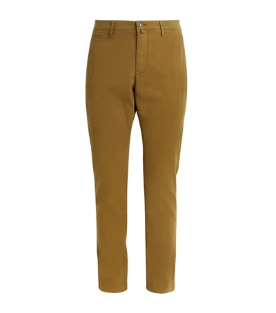 Jacob Cohen Cotton Bobby Slim Chinos In Green