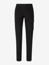 Jacob Cohen Skinny Cargo Trousers In Black