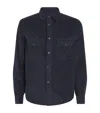 Jacob Cohen Cotton Corduroy Shirt In Blue