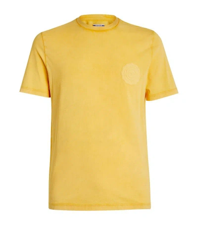 Jacob Cohen Cotton Logo T-shirt In Yellow