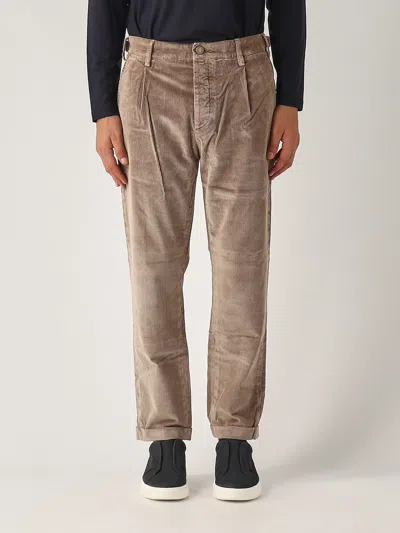 Jacob Cohen Cotton Mix Trousers In Fango