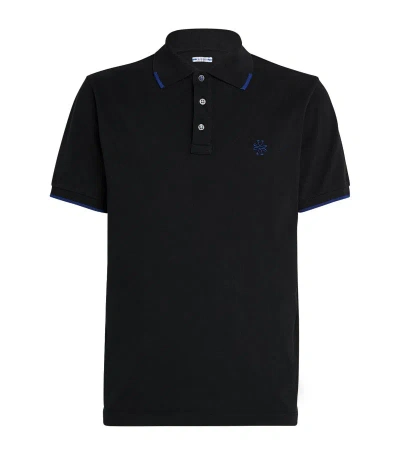 Jacob Cohen Cotton Piqué Logo Polo Shirt In Black