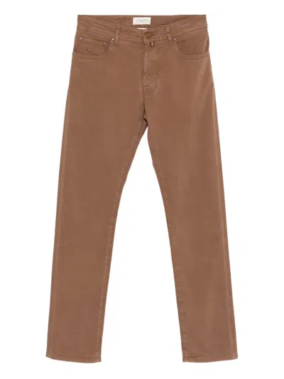 Jacob Cohen Cotton Regular Jeans In Brown