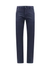 JACOB COHEN COTTON SLIM TROUSER WITH BACK LOGO PATCH