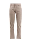 Jacob Cohen Logo-patch Slim-cut Trousers In Beige
