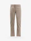 Jacob Cohen Cotton Slim Trouser With Back Logo Patch In Sand