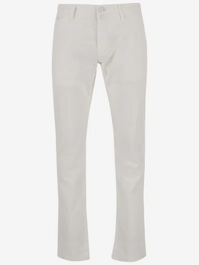 Jacob Cohen Cotton Stratch Pants In White
