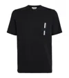 Jacob Cohen Cotton Stripe Monogram T-shirt In Black