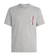Jacob Cohen Cotton Stripe Monogram T-shirt In Gray