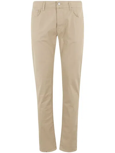 Jacob Cohen Cotton Trousers In 中性色